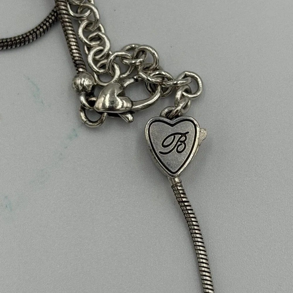 BRIGHTON‎ JEWELRY LOT 3 Bracelets 1 Necklace Silver